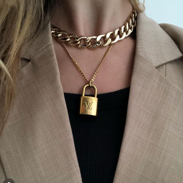 Lv Padlock Necklace